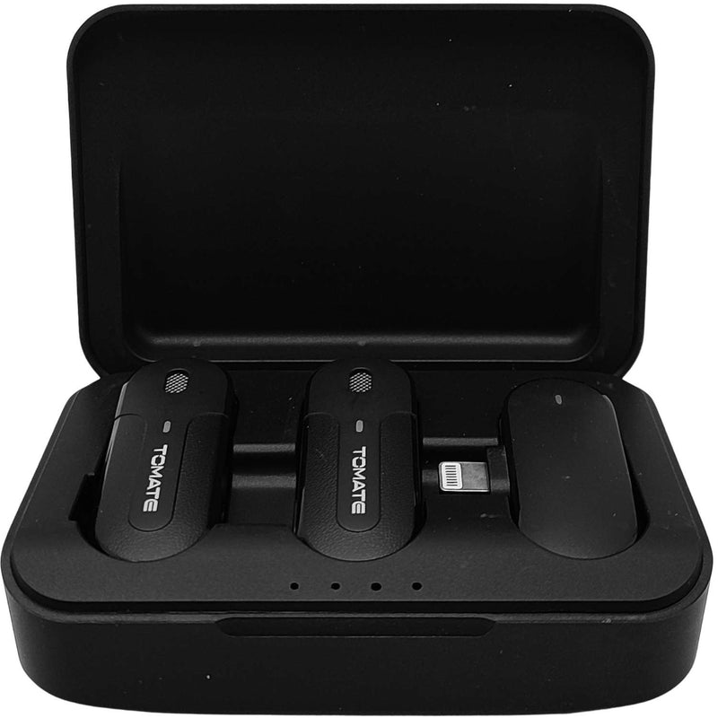 Microfone de Lapela Sem Fio – Cancelamento de Ruído