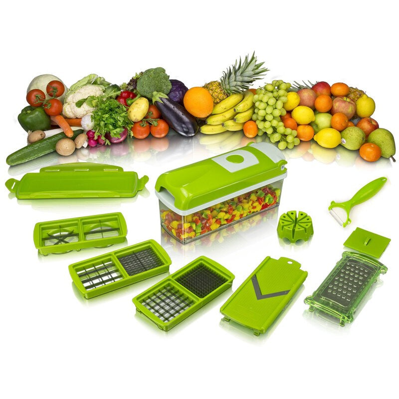 Cortador Multifuncional Nicer Dicer Plus – Pica, Fatia, Rala e Tritura