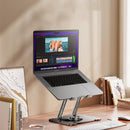 Suporte para Notebook em Alumínio – Dobrável e Ajustável