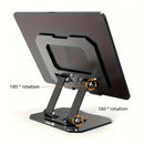 Suporte para Tablet em Alumínio – Ajustável com Rotação 360°
