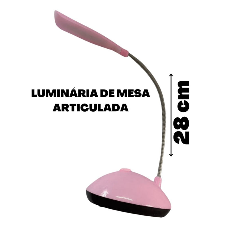 Mini luminária de Mesa Flexível Sem Fio Led Leve Dobrável Portátil