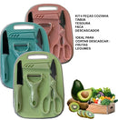 KIT Cozinha Aço Inoxidável 4 PEÇAS