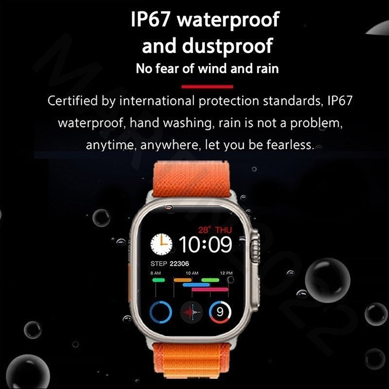 2024 Novo T800 Ultra 2 Series 9 Resposta Ao Gesto Smart Watch Carregador Sem Fio À Prova D'água