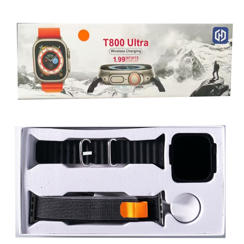 2024 Novo T800 Ultra 2 Series 9 Resposta Ao Gesto Smart Watch Carregador Sem Fio À Prova D'água
