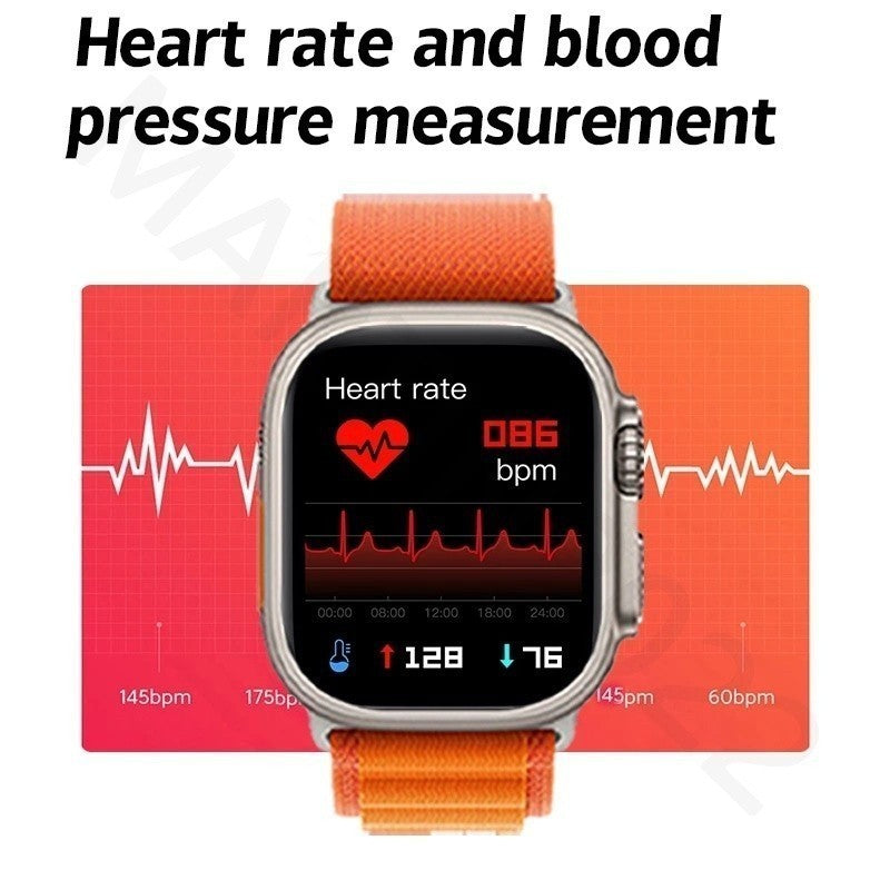 2024 Novo T800 Ultra 2 Series 9 Resposta Ao Gesto Smart Watch Carregador Sem Fio À Prova D'água